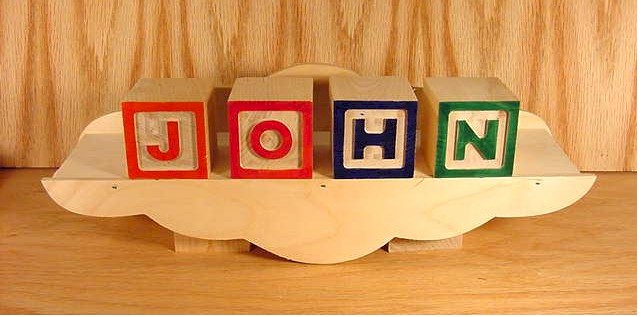 unfinished wooden alphabet blocks