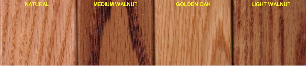 Danish Oil Color Chart